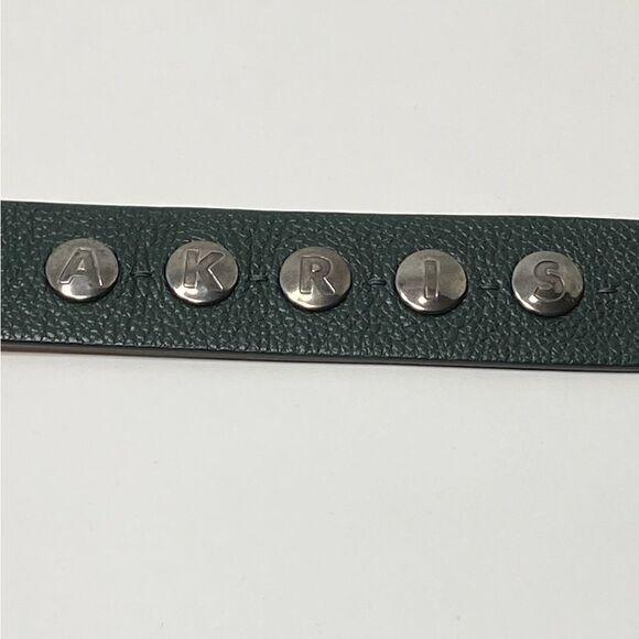 Akris Logo Press Stud Thin Leather Belt size 34(FR) main image 8